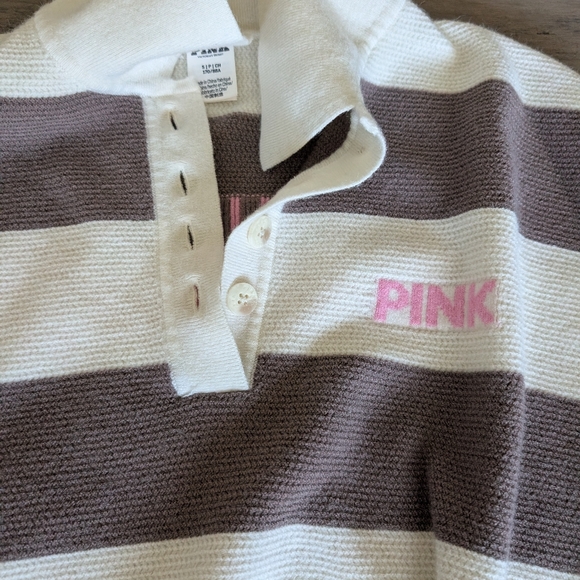 New! Pink! Soft And Cozy Rugby Shirt - Picture 3 of 8